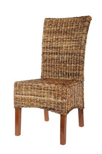 ROTIN DESIGN - chaise elips abaca - Chaise De Jardin
