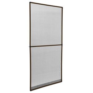 WHITE LABEL - moustiquaire pour porte cadre fixe en aluminium 95x210 cm blanc - Moustiquaire De Fenêtre