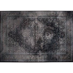 WHITE LABEL - tapis style persan rugged noir de zuiver 170 x 240 - Tapis Contemporain
