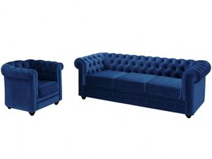 WHITE LABEL - canapé chesterfield - Canapé Chesterfield