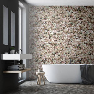 KOZIEL - mur de roses - Papier Peint Panoramique
