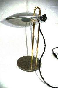 L'atelier tout metal - esprit streamline - Lampe De Chevet