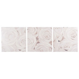 MAISONS DU MONDE - triptyque bouquet roses blanches - Cadre Triptyque
