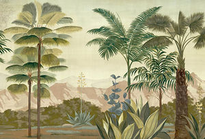 Ananbô - les palmiers de kalaho couleur - Papier Peint Panoramique