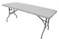 Table pique-nique-GECKO-Table de réception pliante blanche en résine 183x7
