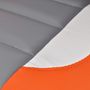 Fauteuil de bureau-WHITE LABEL-Fauteuil de bureau sport cuir orange/gris