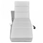 Fauteuil de massage-WHITE LABEL-Fauteuil de massage chaise relaxation électrique blanc