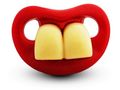 Tétine-WHITE LABEL-Sucette et tétine drôle avec deux grandes dents HA