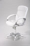 Chaise de bureau-WHITE LABEL-Fauteuil de bureau ergonomique coloris blanc desig