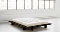Lit simple-WHITE LABEL-Cadre de lit  japonais JAPAN noir 140*200cm avec s
