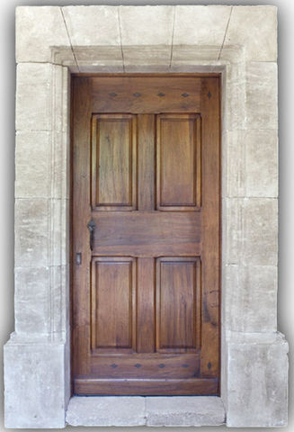 Portes Anciennes - Porte d'entrée pleine-Portes Anciennes-Louis XIII