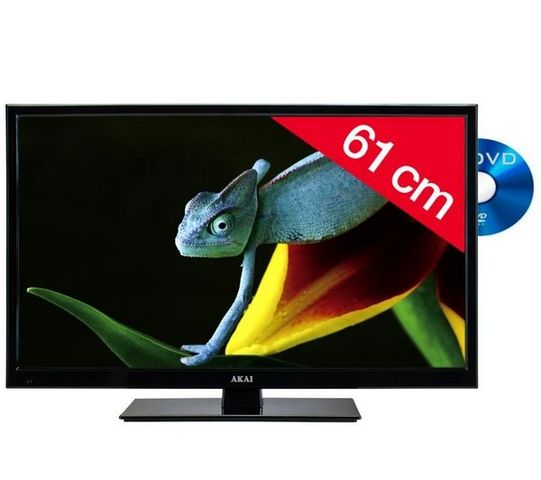 AKAI France - Téléviseur LCD-AKAI France-ATE-24D614K - noir - Combo LED/DVD