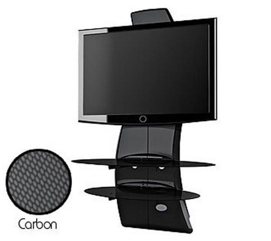 Meliconi - Support d'écran-Meliconi-Meuble TV Ghost Design 2000 noir carbone