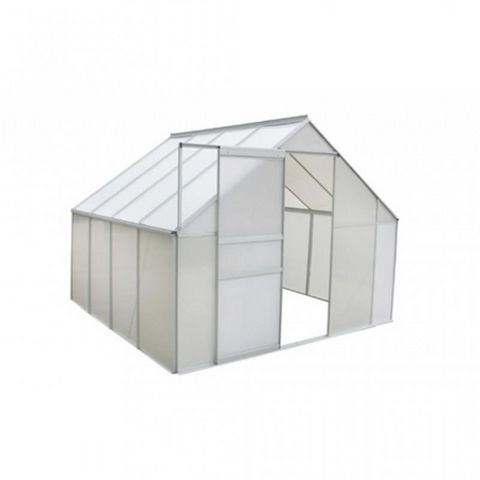 WHITE LABEL - Serre-WHITE LABEL-Serre de jardin polycarbonate 6.25 m2