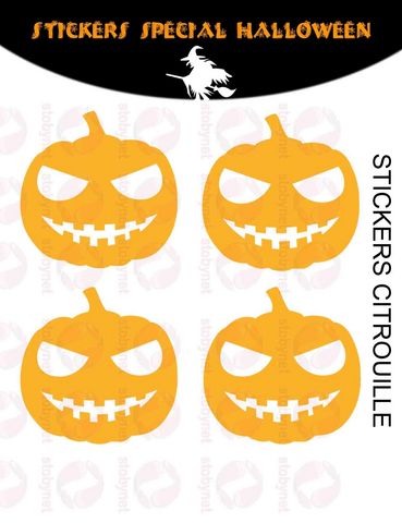 WHITE LABEL - Sticker-WHITE LABEL-Sticker Citrouilles