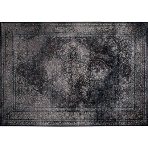 WHITE LABEL - Tapis contemporain-WHITE LABEL-Tapis style persan RUGGED noir de Zuiver 170 x 240