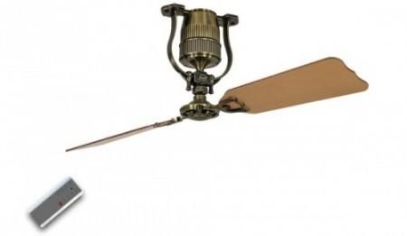 Casafan - Ventilateur de plafond-Casafan-Ventilateur de plafond vintage moteur laiton pales