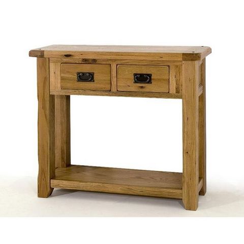 Abode Direct - Console à tiroir-Abode Direct-Bordeaux Oak Console Table - Small