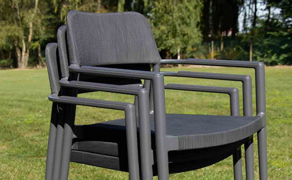 CASTLE LINE Stackable garden armchair Outdoor armchairs Garden Furniture  | 