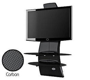 Meliconi - meuble tv ghost design 2000 noir carbone - Monitor Support
