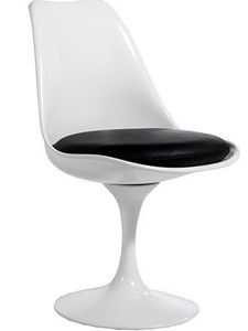 EERO SAARINEN - chaise tulipe blanche et noir eero saarinen - Chair