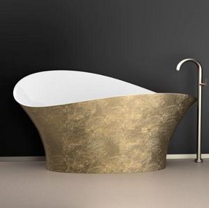 GLAss DESIGN - flower style - Freestanding Bathtub
