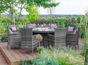 Nova Garden Furniture - flat weave collection - Round Garden Table