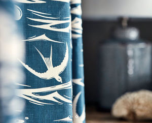 Sanderson Design Group - swallows at sea - Upholstery Fabric