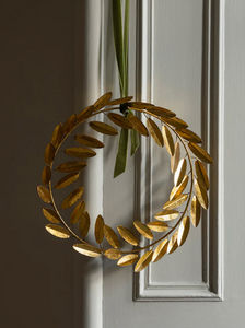 NIKI JONES - golden wreath - Christmas Decoration
