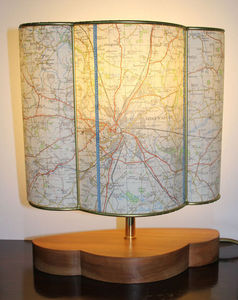 Sarah Walker Artshades - map half shade - Table Lamp