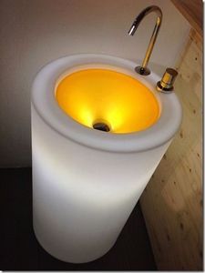 Sopha Industries - fusion ii blanc wet - Light / Illuminated Washbasin