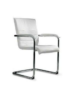 WHITE LABEL - chaise cubika en similicuir - Chair