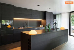 Nordlinger Pro - plaque composite brossé noir - Kitchen Worktop