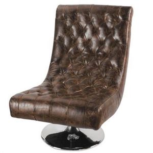 MAISONS DU MONDE - fauteuil cuir bossley - Fireside Chair