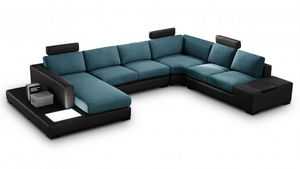 mobilier moss - fritsch bleu - Corner Sofa