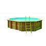 Wood surround above-ground pool-Aqualux-Piscine allonge en bois LOLA - 505 x 305 x 128 cm