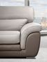 3-seater Sofa-WHITE LABEL-CLOÉ canapé cuir vachette 3 places. Bicolore marro