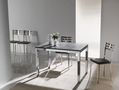 Rectangular dining table-WHITE LABEL-Table repas extensible MAJESTIC 130 x 80 cm  et ac
