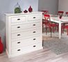 Chest of drawers-WHITE LABEL-Commode CASSALA en pin massif 6 tiroirs