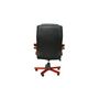 Office armchair-WHITE LABEL-Fauteuil de bureau cuir noir classique