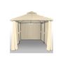 Garden arbour-WHITE LABEL-Pavillon métal 4x3 beige