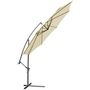 Offset umbrella-WHITE LABEL-Parasol déporté de 3,5 m beige + Housse