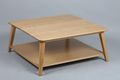 Square coffee table-WHITE LABEL-Table basse OLGA en chêne massif
