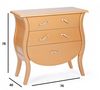 Chest of drawers-WHITE LABEL-Commode BAROKKO 3 tiroirs or