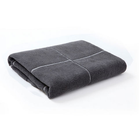 Cosyforyou - Towel-Cosyforyou-Serviette rayée anthracite