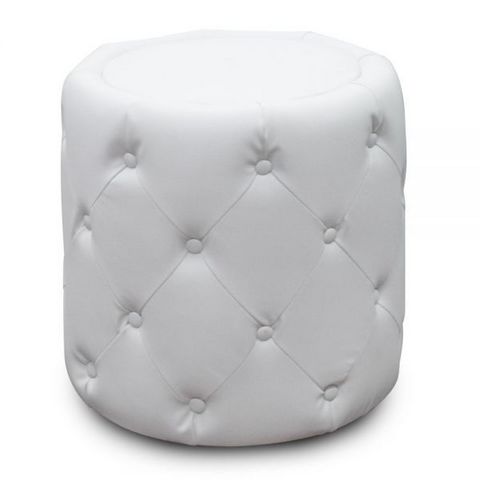 WHITE LABEL - Floor cushion-WHITE LABEL-Pouf rond Lenny