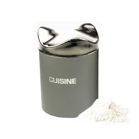 WHITE LABEL - Biscuit tin-WHITE LABEL-Boîte de cuisine moderne en inox