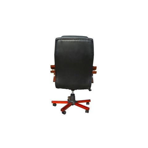 WHITE LABEL - Office armchair-WHITE LABEL-Fauteuil de bureau cuir noir classique