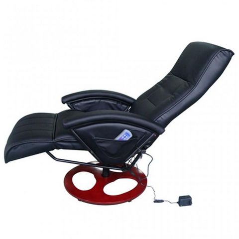 WHITE LABEL - Massage armchair-WHITE LABEL-Fauteuil de massage noir