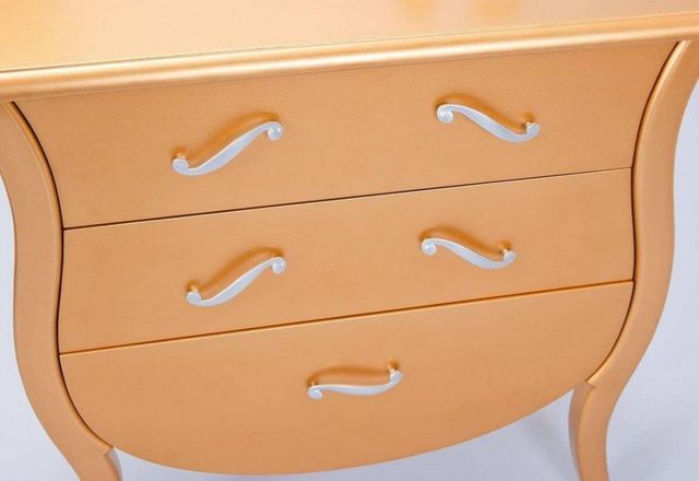 WHITE LABEL - Chest of drawers-WHITE LABEL-Commode BAROKKO 3 tiroirs or